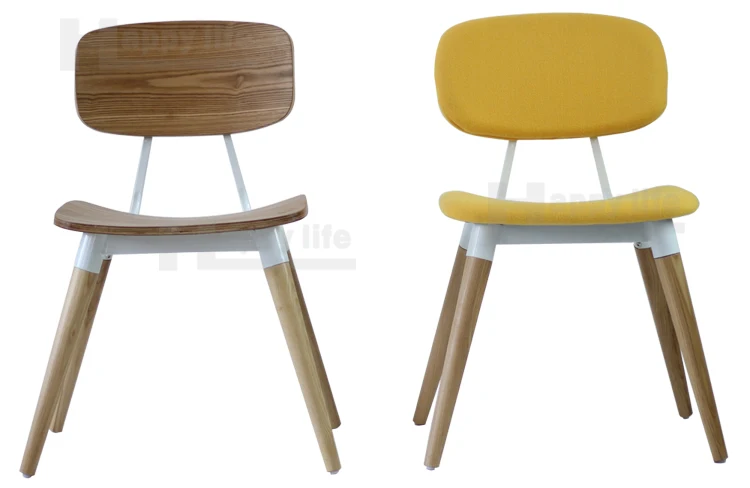 Hot American design Copine Dining wooden chair with metal frame
