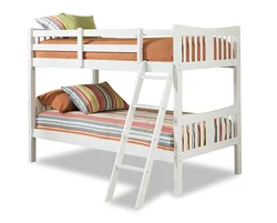 EN747 compact modern pine wood bedroom kid children adult double bunk bed twin bunk bed