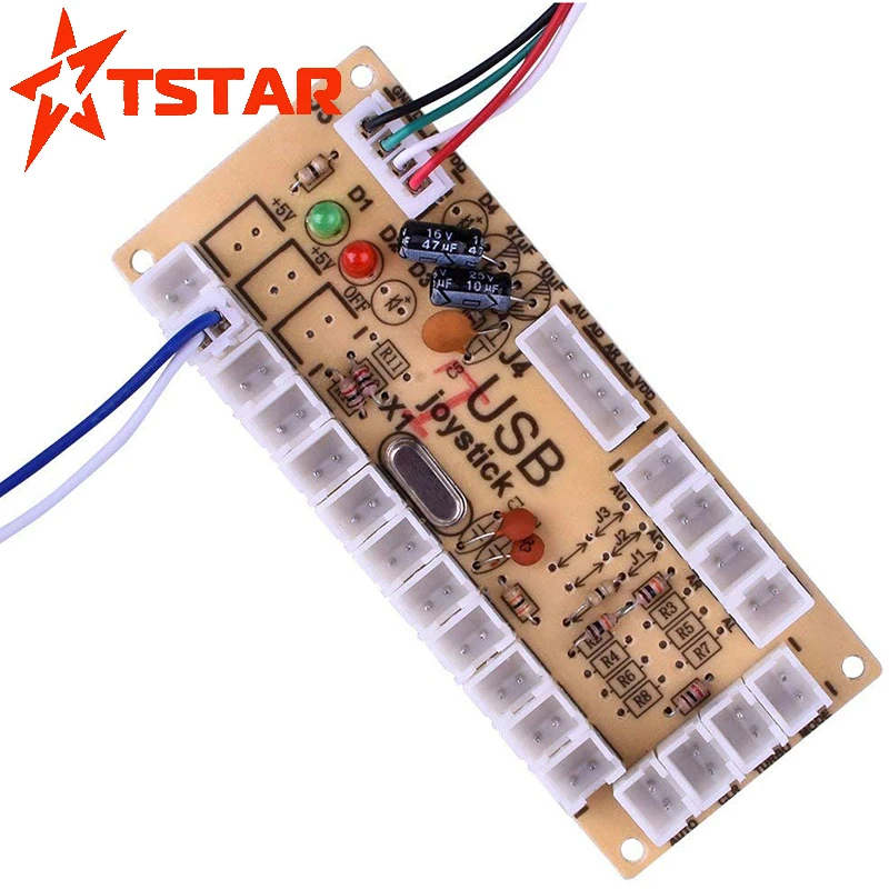 Amazon, Лидер продаж, 2 игрока, аркадный джойстик, контроллер, USB-контроллер для ПК, Многоадресная клавиатура, USB-кодировщик