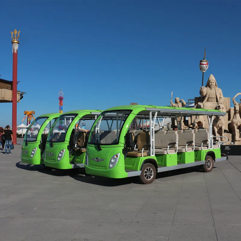 
Новая дешевая 14 человек низко скоростные электрические автомобиля для туристов 