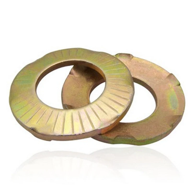DIN6795 Zinc Plated Steel CSP Butterfly Grounding Clamping Washer With Point
