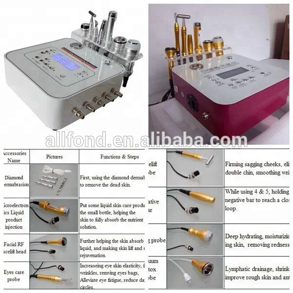Портативный Аппарат Для микродермабразии и мезотерапии лица 8 в 1