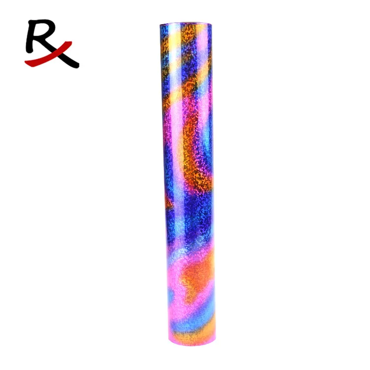 multi-color hot stamping foil holographic 16mic 75cm*120m roll - for textile & leather & fabric heat transfer