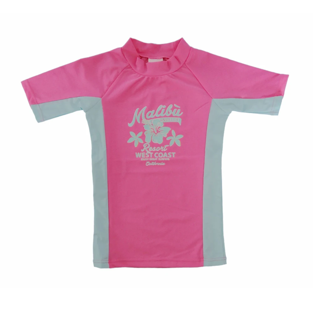 200pcs Low moq child UPF 50+ Sun Protection Short Sleeves Surfing suit kids fashion swimwear baby bathing suit