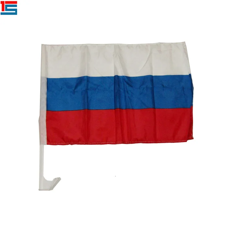
Professional wholesale cheap custom Russia car flag 