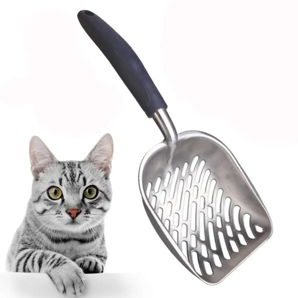 High Quality Easy to Clean Comfortable Handle Large Strong Metal Cat Litter Scoop
