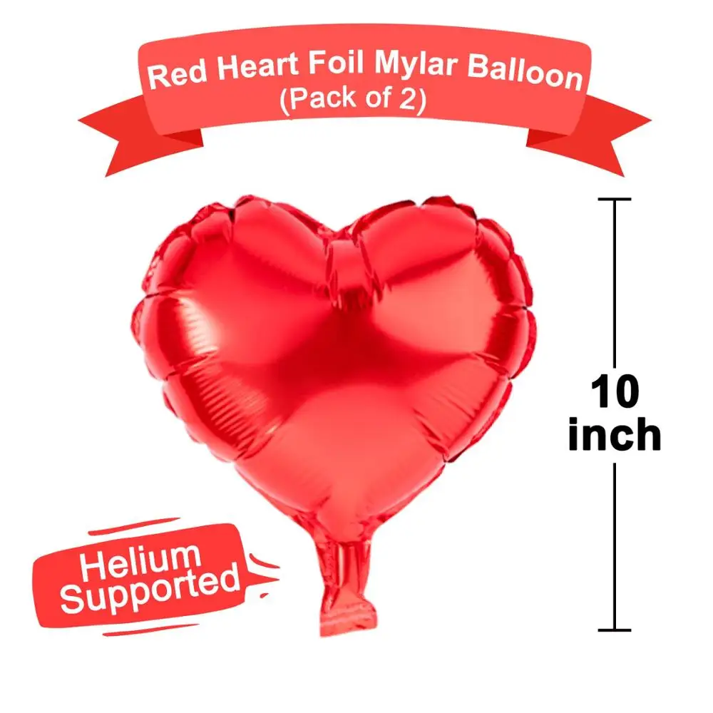 Heart Balloon Set for Valentines Day LOVE Latter Balloon I Love U Balloon for Wedding Birthday Valentine Party Decorations