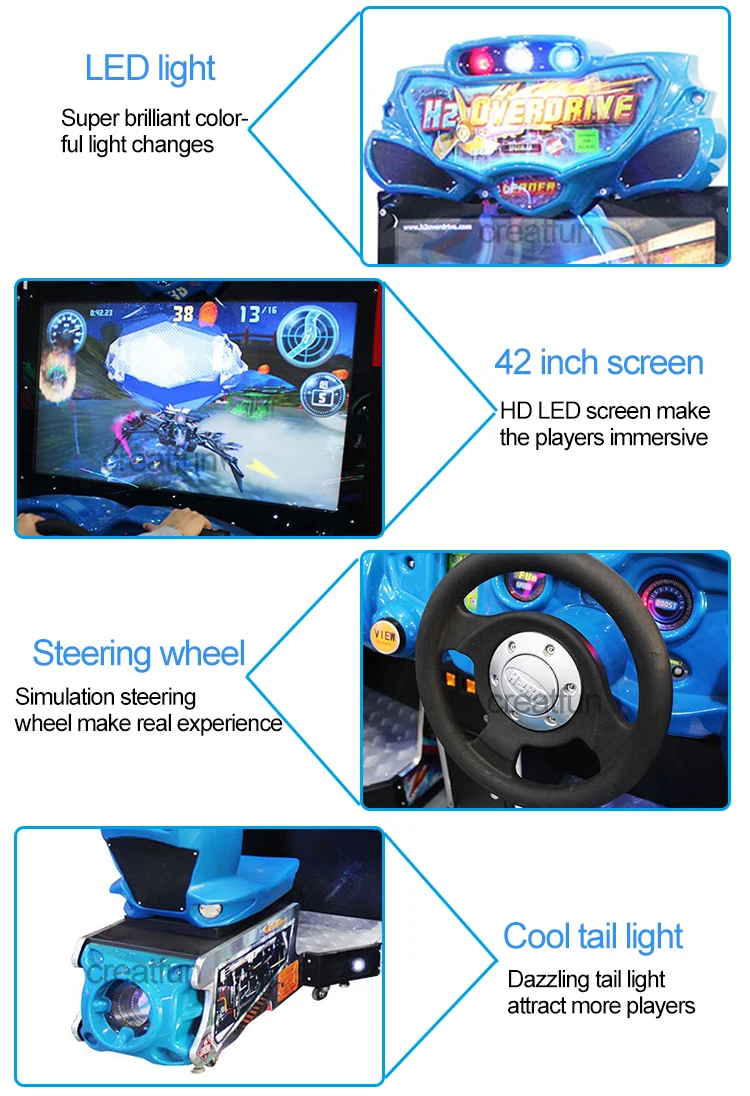 Indoor coin Arcade water Game Driving Equipment racing car game console