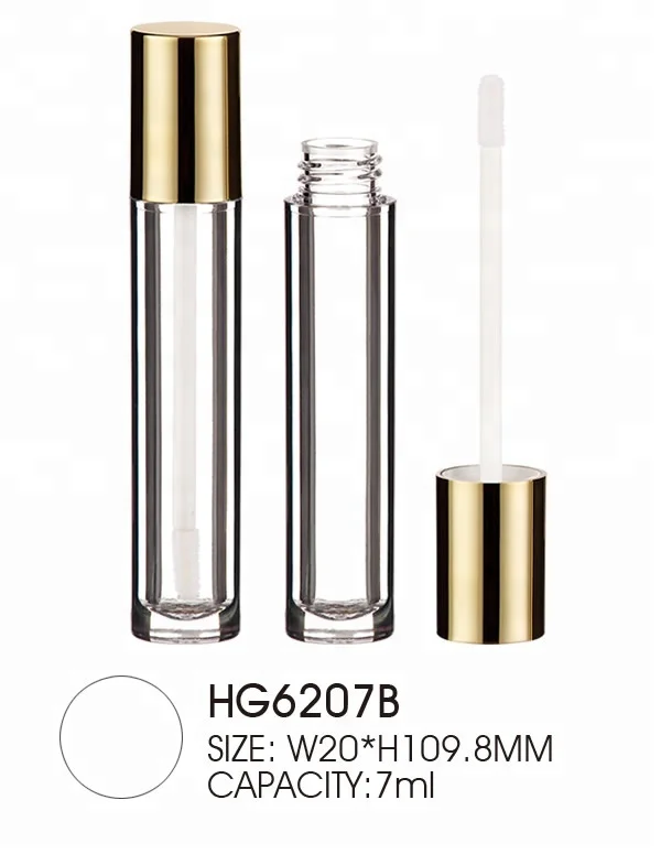 Hot sale golden makeup concealer tube packaging liquid lipstick container lipgloss bottle