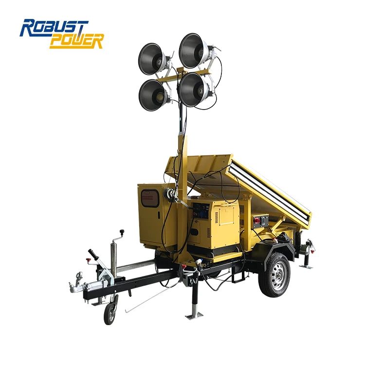 600W Solar Panel Industrial Roof-Mounted Light Tower