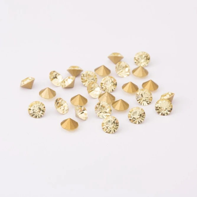 Shininglife Brand rhinestone beads iron on diamonds for clothes points round crystal