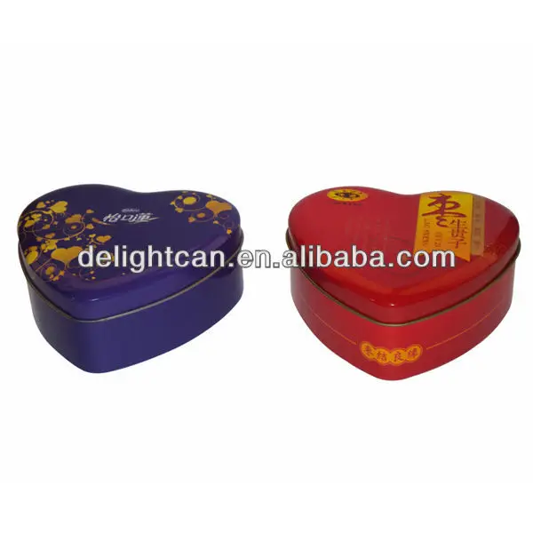 поощрение сердце образных металлических консервную банку
