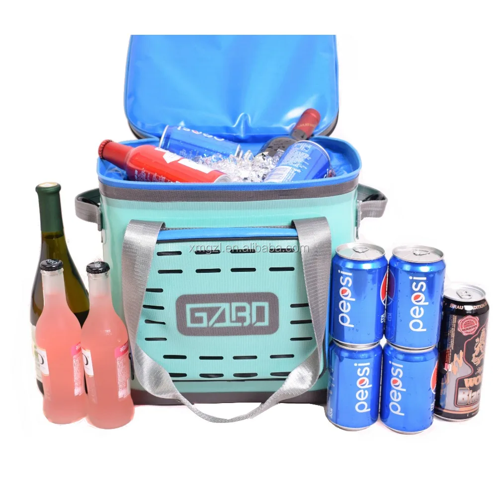 
Wholesale 24Cans TPU Customized Waterproof Lunch Picnic Beer Bag Cooler Box Thermal Insulated bolsa termic Ice Cooler bag 