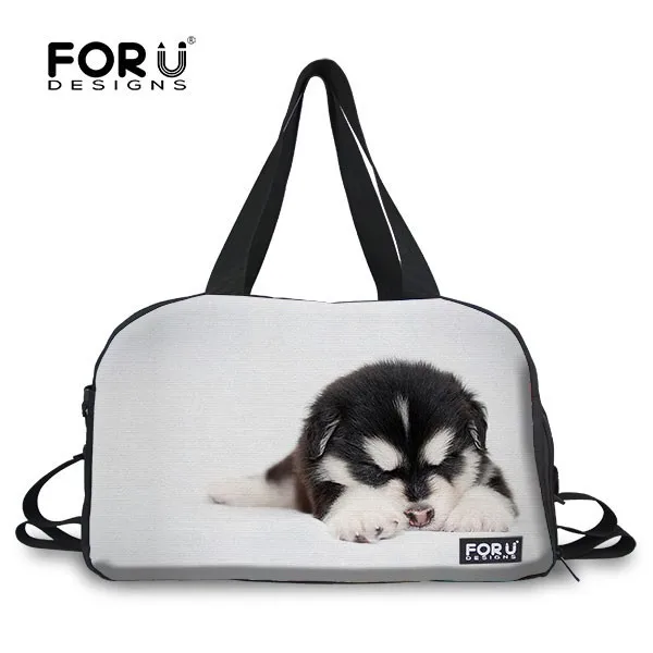 
Cat Design Sublimation Printing Canvas Eminent Ladies Sport Travel Bag 