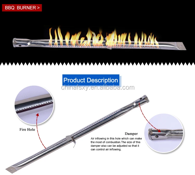 Xinyu Stainless Steel Straight Pipe Burner replacement for popular Grills