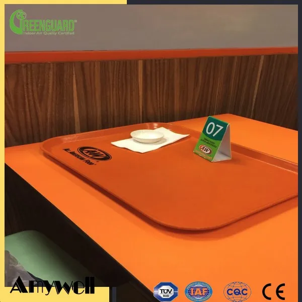 Amywell dampproof phenolic resin  compact laminate hpl dining table tops