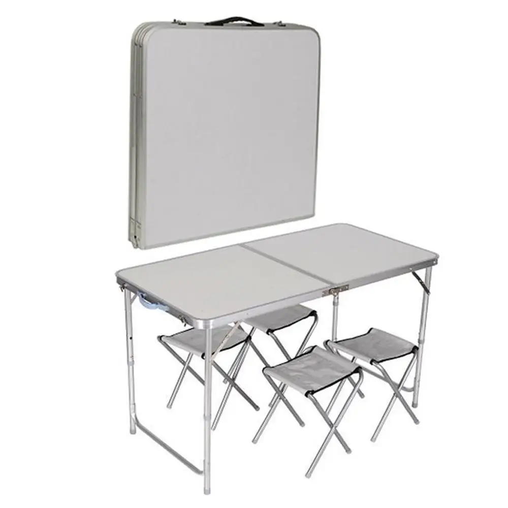 Lightweight Outdoor Camping Hiking Fishing Aluminum portable folding foldable picnic table