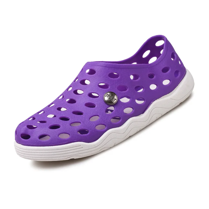 
Summer Discoloration Transparent Jelly Rubber Kids Beach EVA shoes sandals with thick sole 