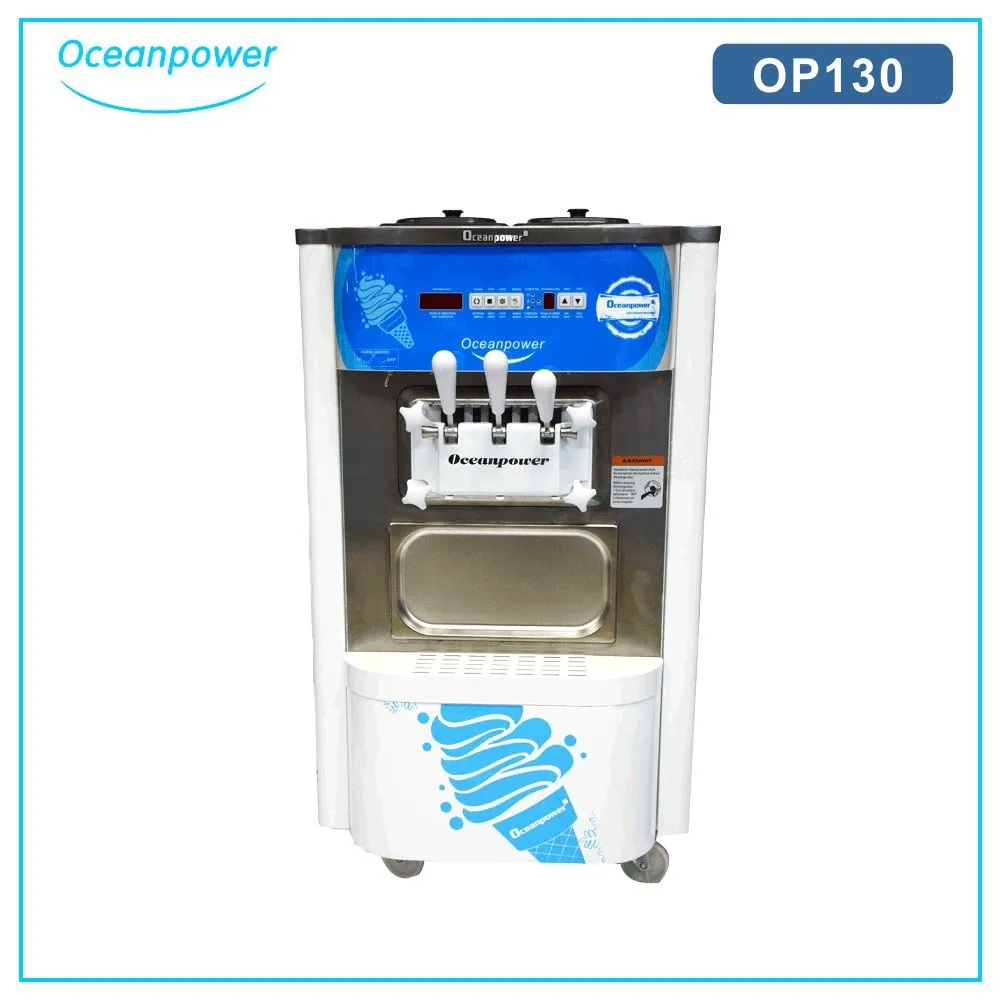 Oceanpower OP130/OP130S настольная машина для мороженого, замороженный фризер для мягкого мороженого