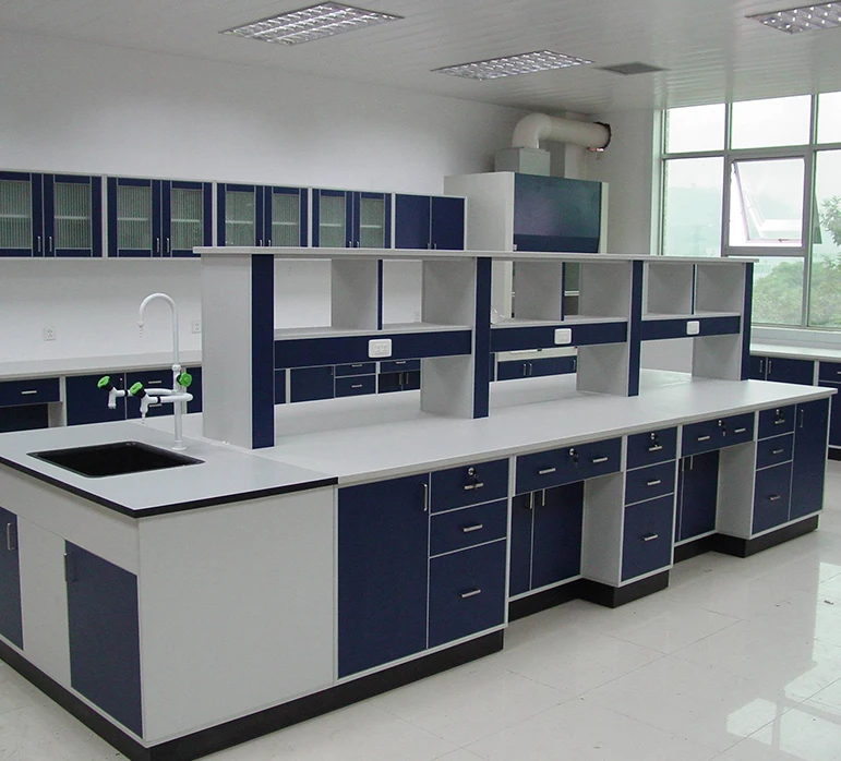 Laboratory furniture/Island center Chemical metal Lab table/ University Science customize