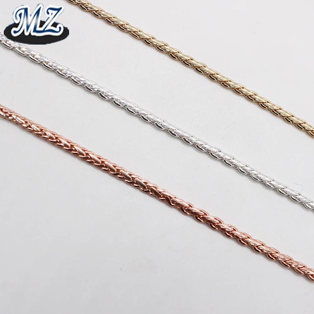 Raw copper brass mesh chains for body jewelry making