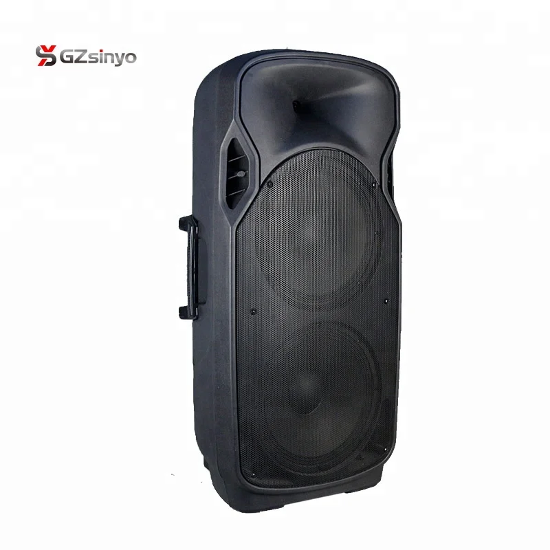 double 12inch strong power portable battery powered pa speaker system