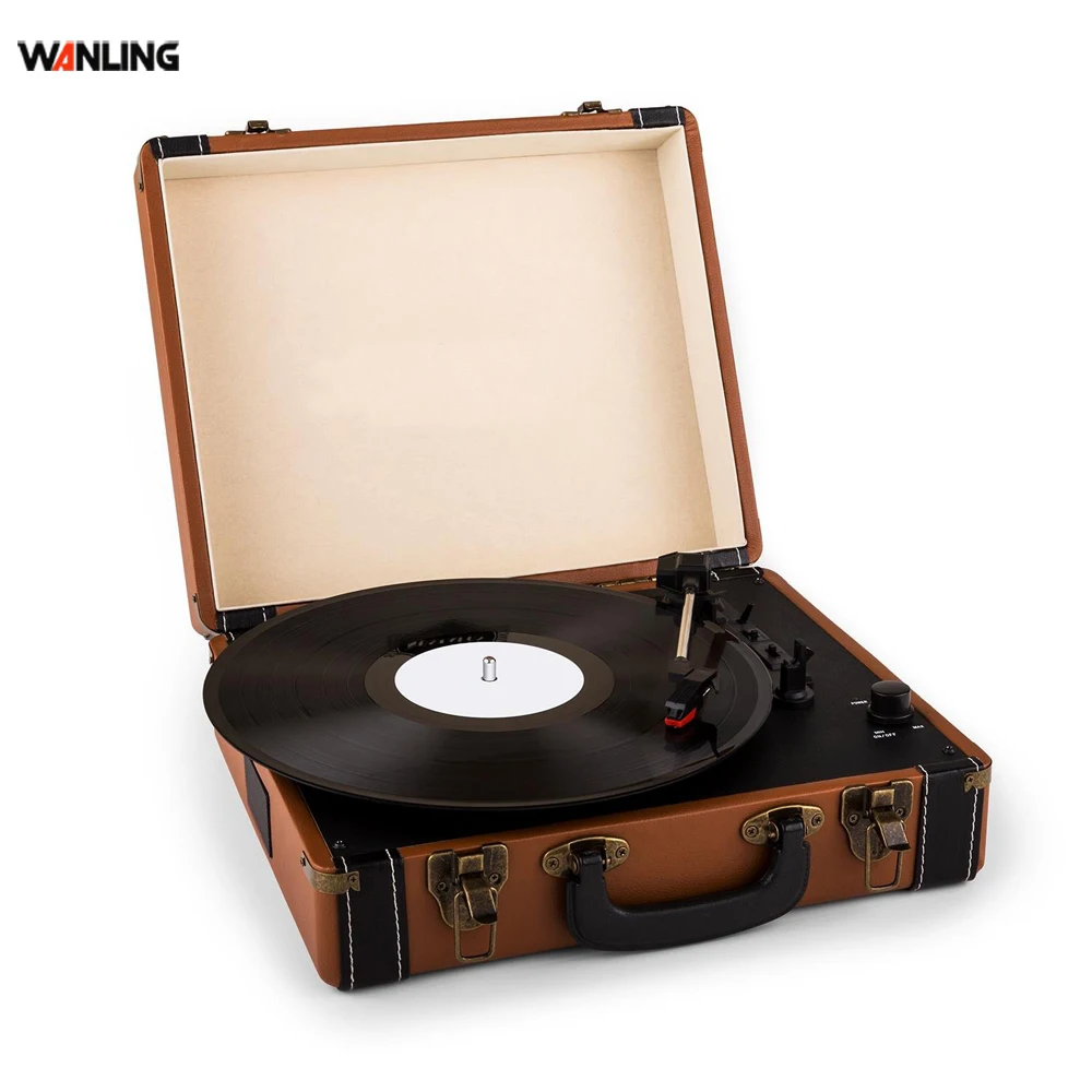 All in one turntable player multiple record player turntable cd record cassette radio player
