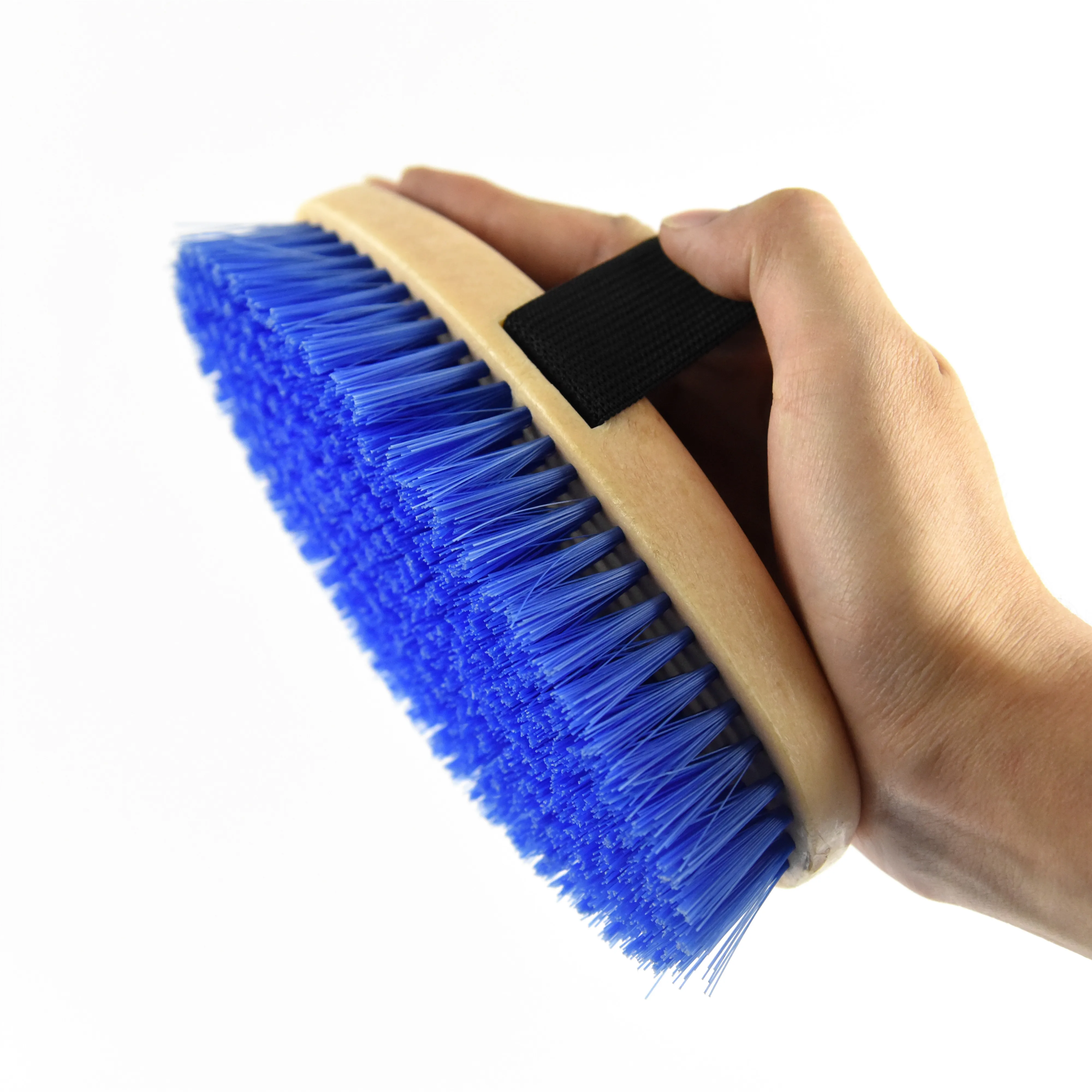 7 inch horse body brush with plastic bristle for grooming/flat surface