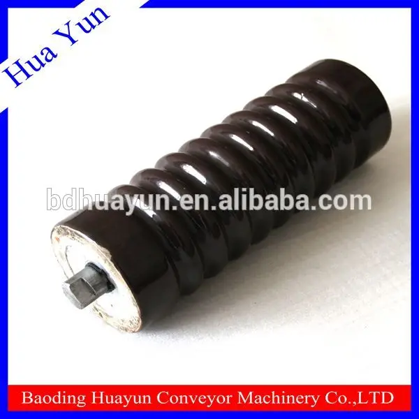 high temperature ceramic roller conveyor with hex threaded shaft