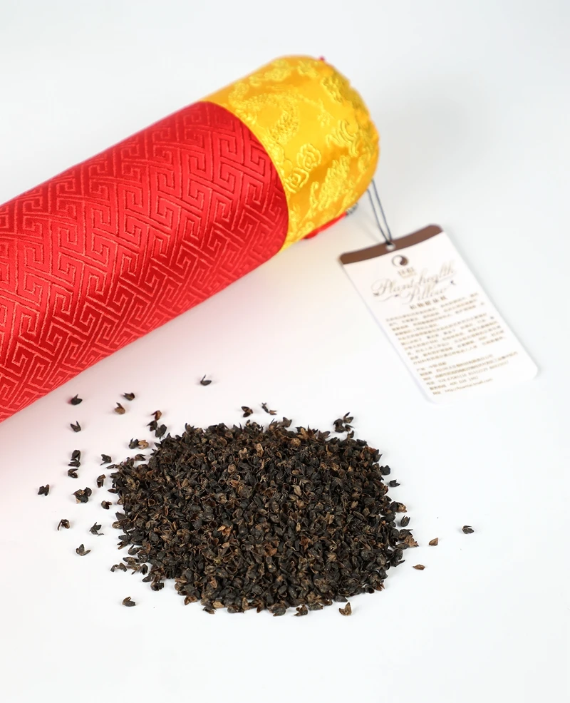 Huantai cylinder buckwheat husk pillow yoga buckwheat hull meditation cushion column shape neck roll buckwheat fill pillow