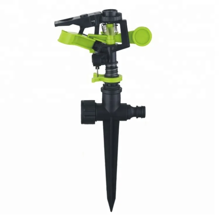 
Full Circle Adjustable Plastic Head Mobile Rotary Impluse Sprinkler Irrigation System Lawn Sprinkler 