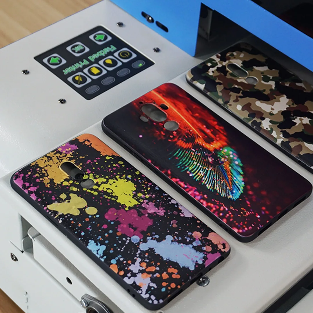 
Small format phone case printing automatic a4 size uv flatbed printer 