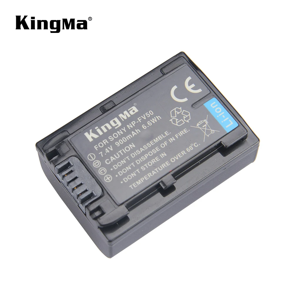 KingMa 7.4V 900mAh Power Battery for Sony NP-FV50 and DCR-SR15 SR21 SR68 SR88 SX15 SX21 SX44