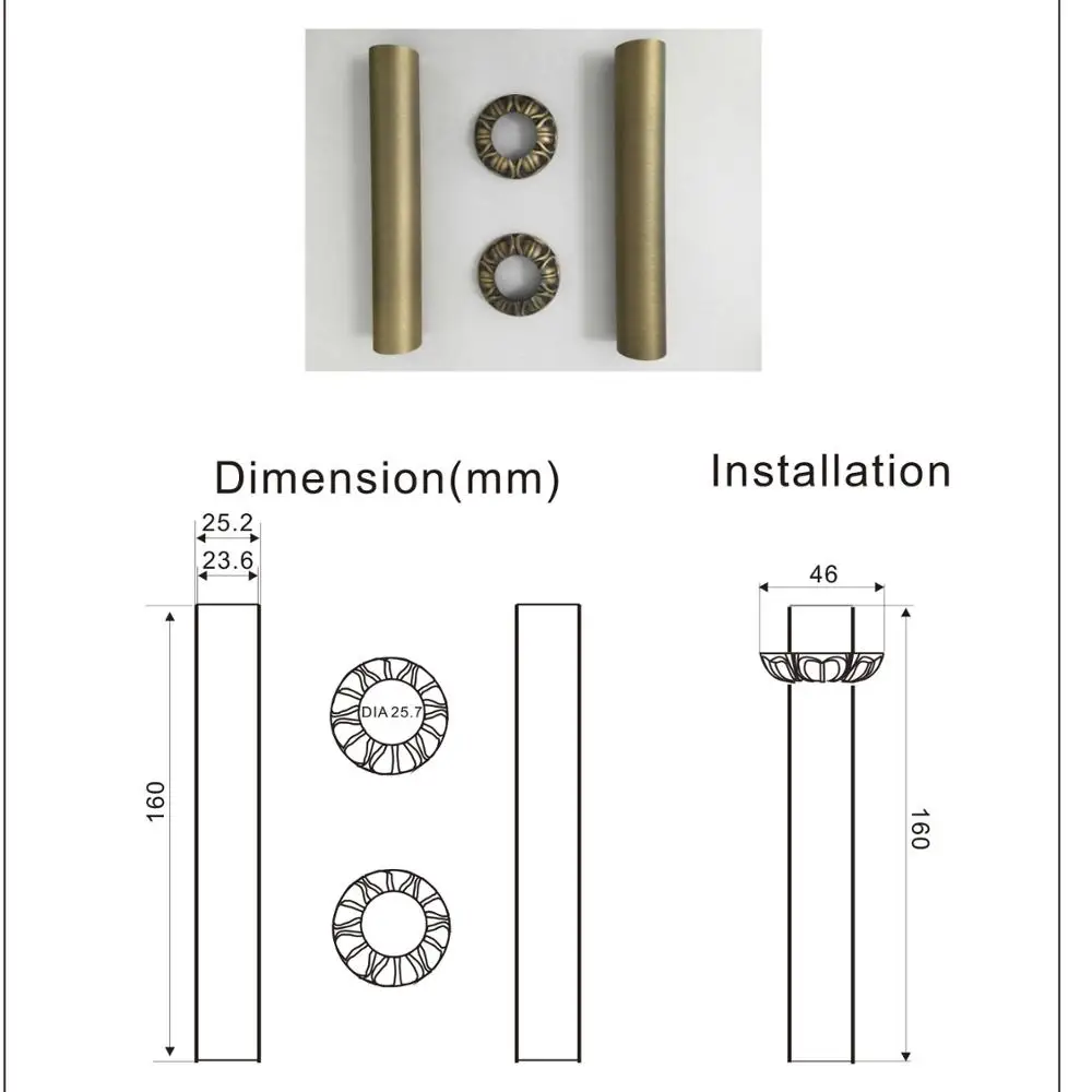 antique brass finish shround for antique cast iron radiators valve