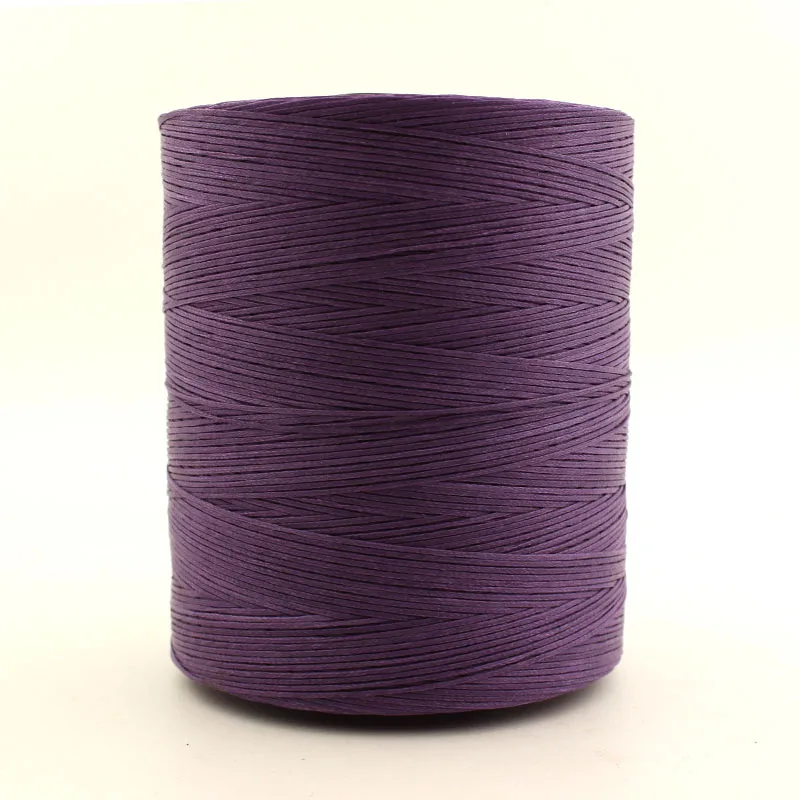 Wholesale Optional Colors 500D/16 Braid Wax Leather Sewing Thread Polyester 100% Spun Polyester Yarn /sewing Thread Weaving 380m
