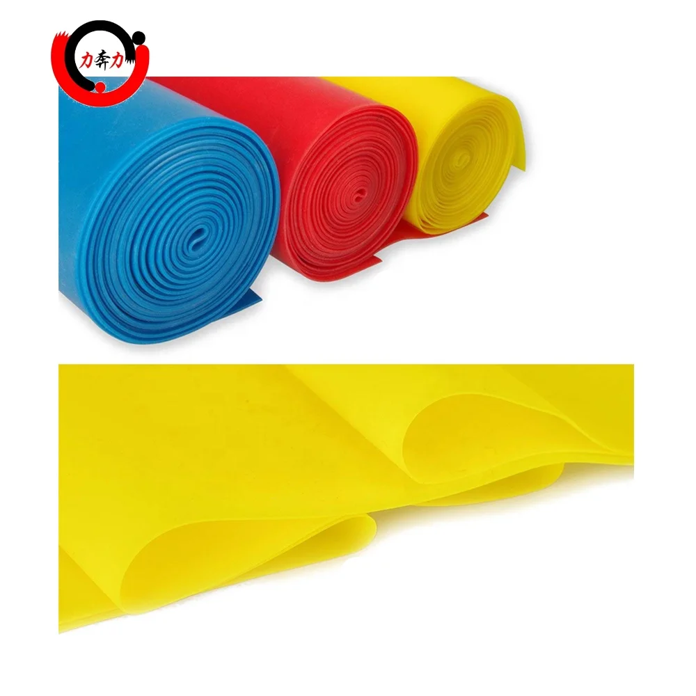 Buy OnLine Custom Printing   Long  Elastic   Fitness & Bodybuilding Latex Rubber Stretch Yoga Pilates Band  fitness rubber band