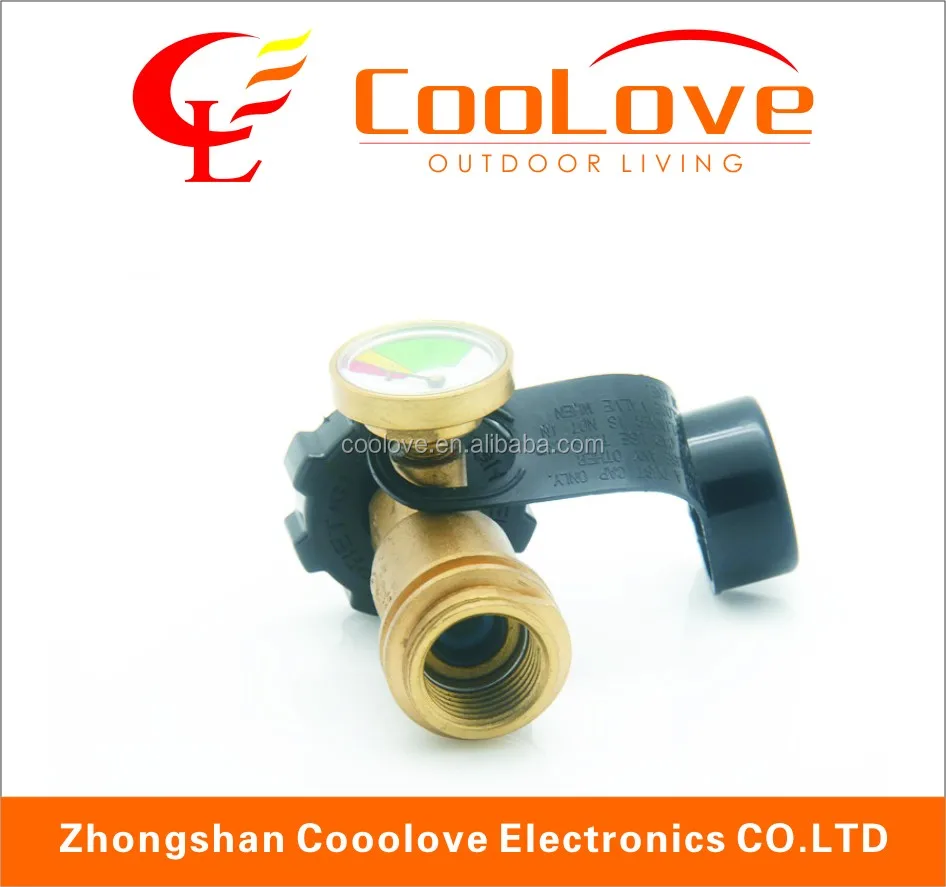 lpg tank adapter with gauge