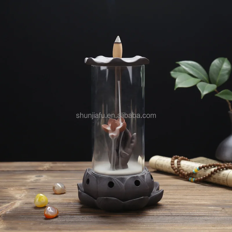 Home Decor Wholesale Censer Holder Cone Ceramic Smoke Backflow Incense Burner