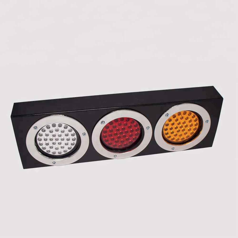 
111LED New Style Truck Tail Turn Signal Lamp with Stainless steel ring 