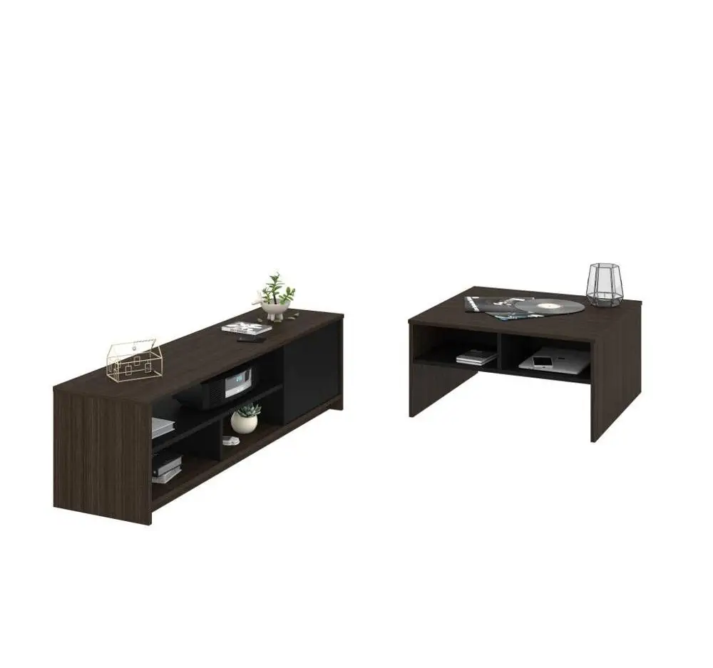 2-Piece Storage Coffee Table and TV Stand Set