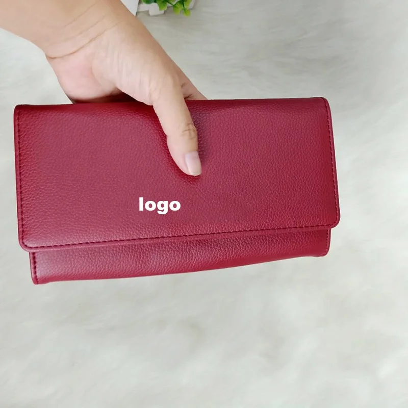 Wholesale fashion  elegant women coin purse PU  ladies long cell phone wallet