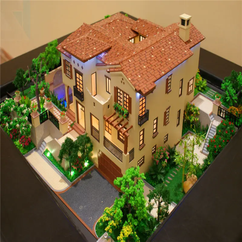 OEM&ODM  upscale apartment house 3d miniature architecture model