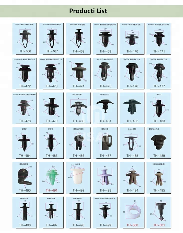 High Performance Automotive Clips OEM 01553-09321 Car Clips Kit For Japanese Car