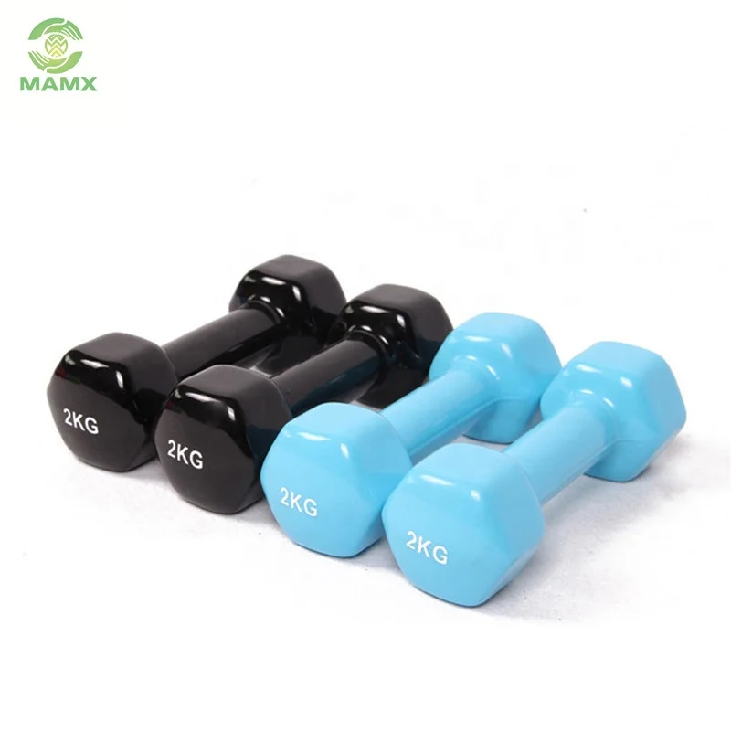 Fitness Equipment Wholesale Color Cast Iron Neoprene Color Hex Dumbbell Rubber