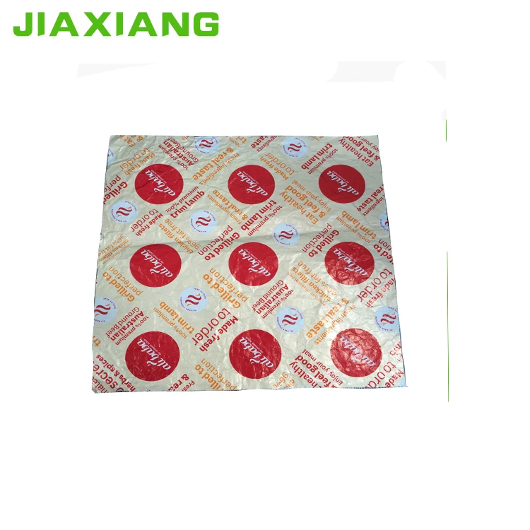 hamburger aluminum foil wrapper papers