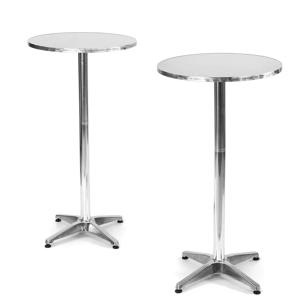 
Dia60*110CM Round Height-adjustable Aluminum cocktail bar table 