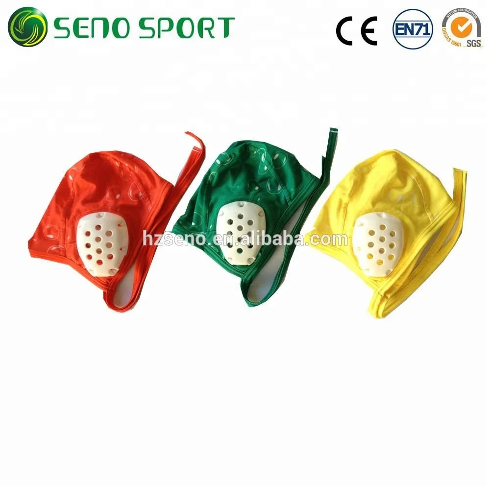 Custom Durable Material Water Polo Caps With Plastic Ear Guard