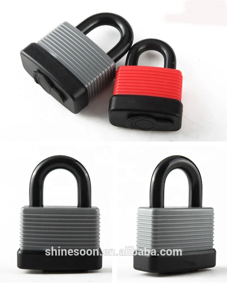 Colorful bike lock Simple design Padlock