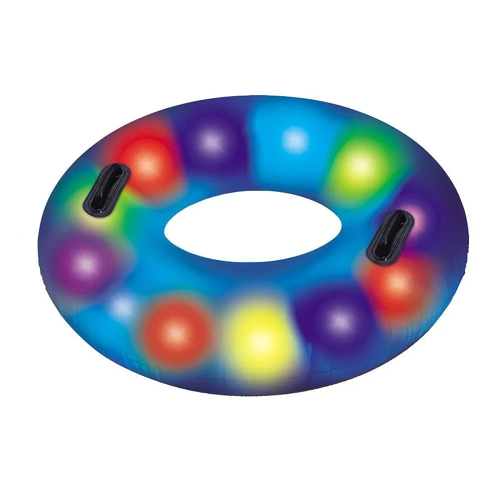 led inflatable swim ring for pool