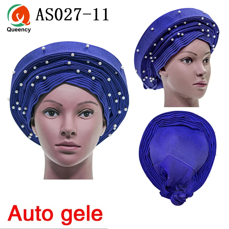Queency Elegant Asoke Fabric Headtie For African Auto Gele Headtie African Head wraps